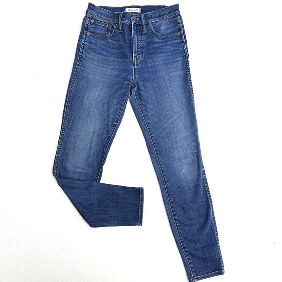 Madewell 10" High Rise Skinny Jeans Womens 27x27 Lyocell Blend Stretch Ankle - Picture 2 of 12